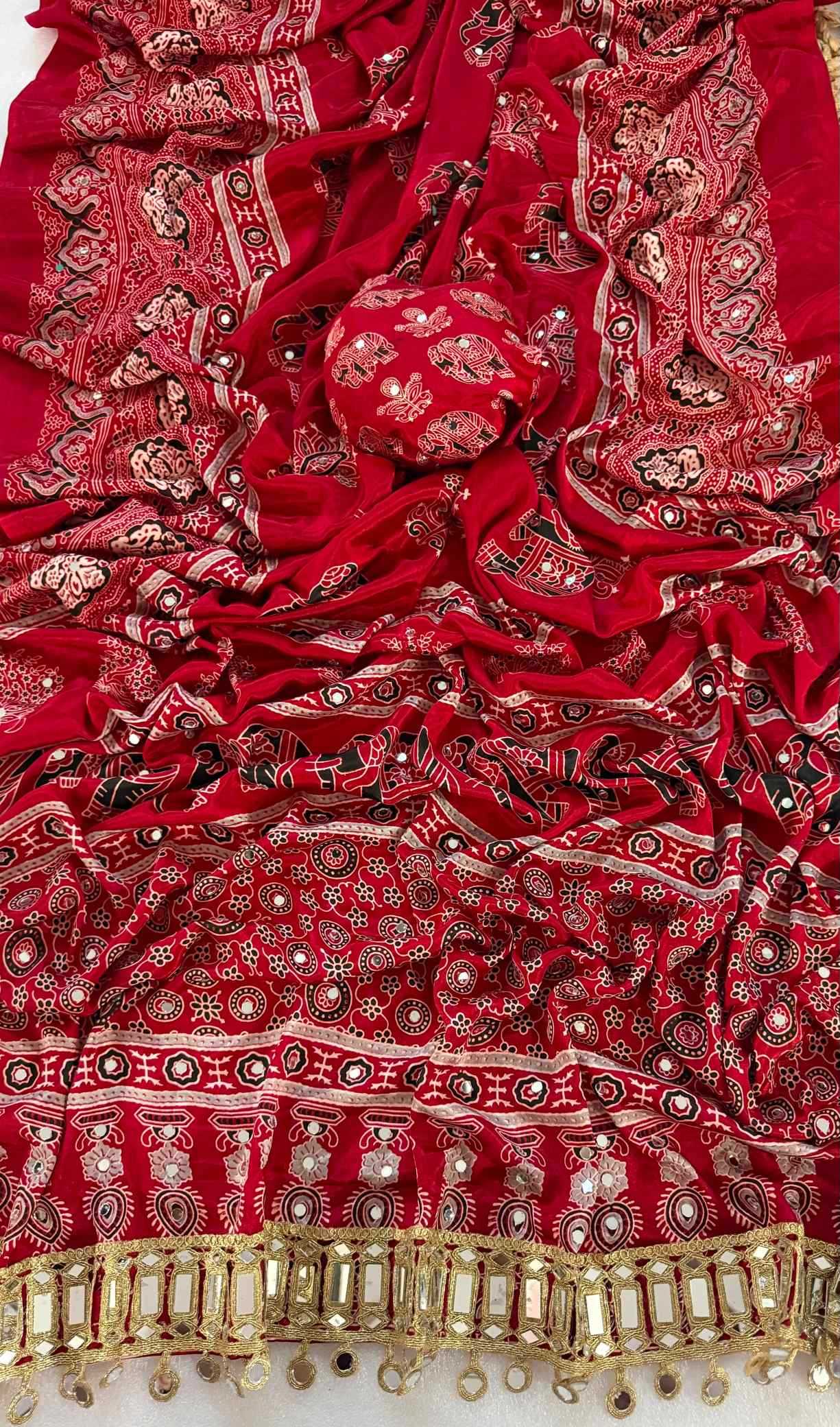 Satin Silk Printed Saree