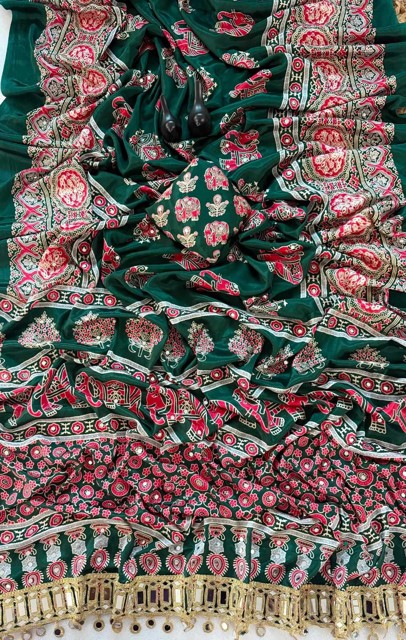 Satin Silk Printed Saree