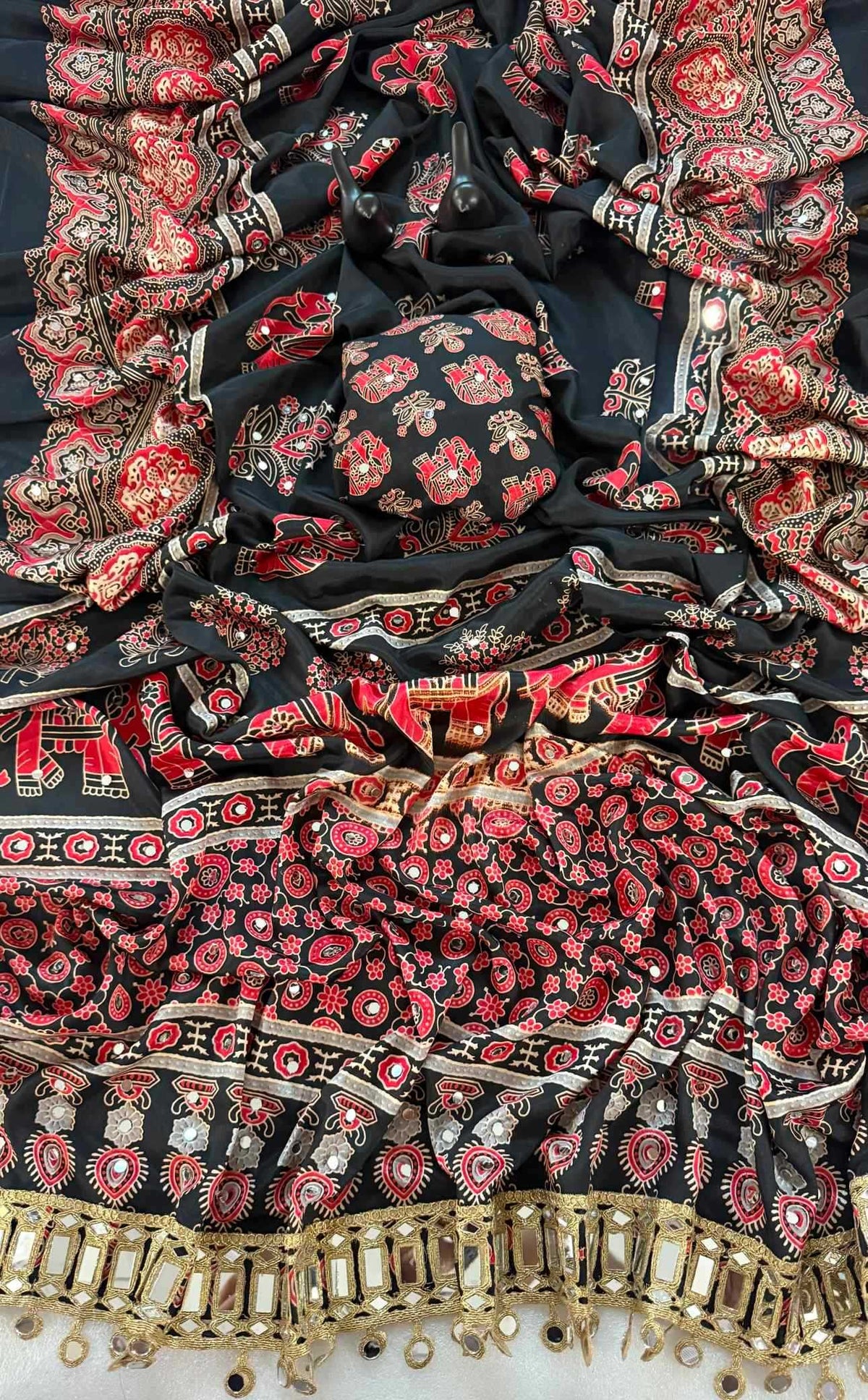 Satin Silk Printed Saree