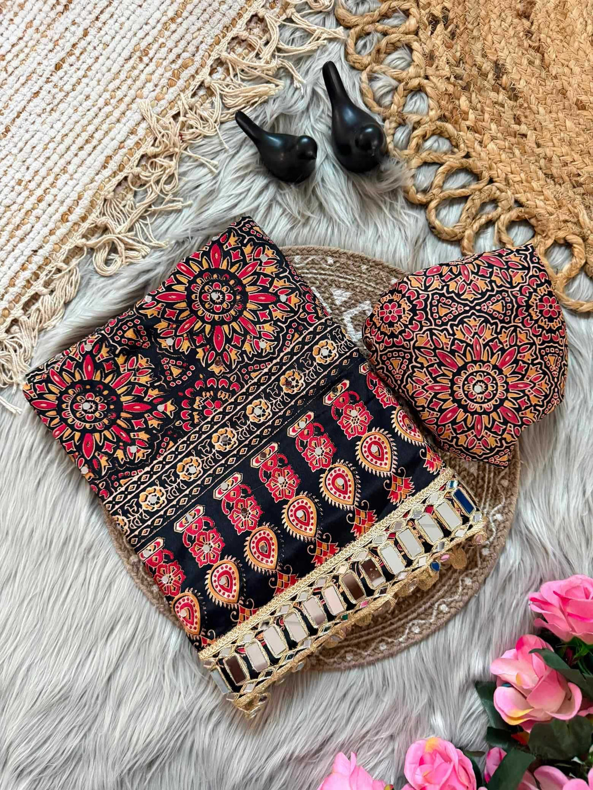 Satin Silk Printed Saree