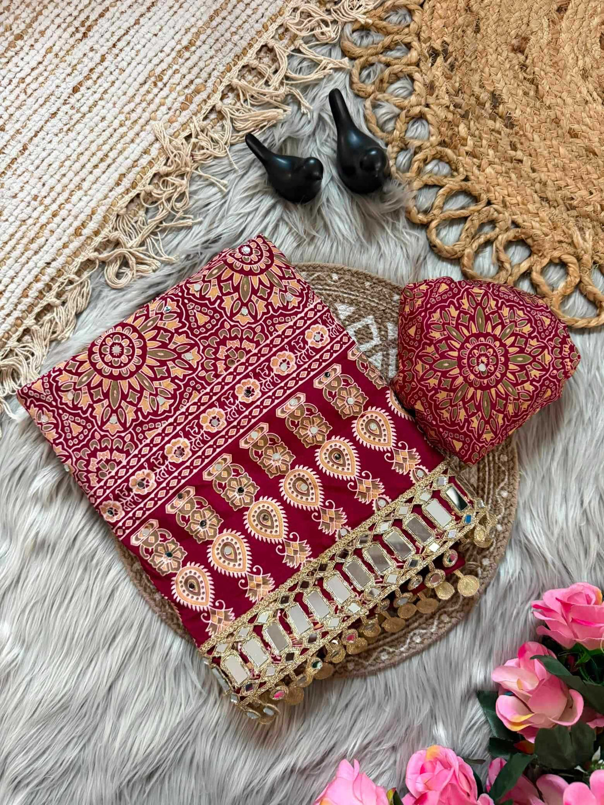 Satin Silk Printed Saree