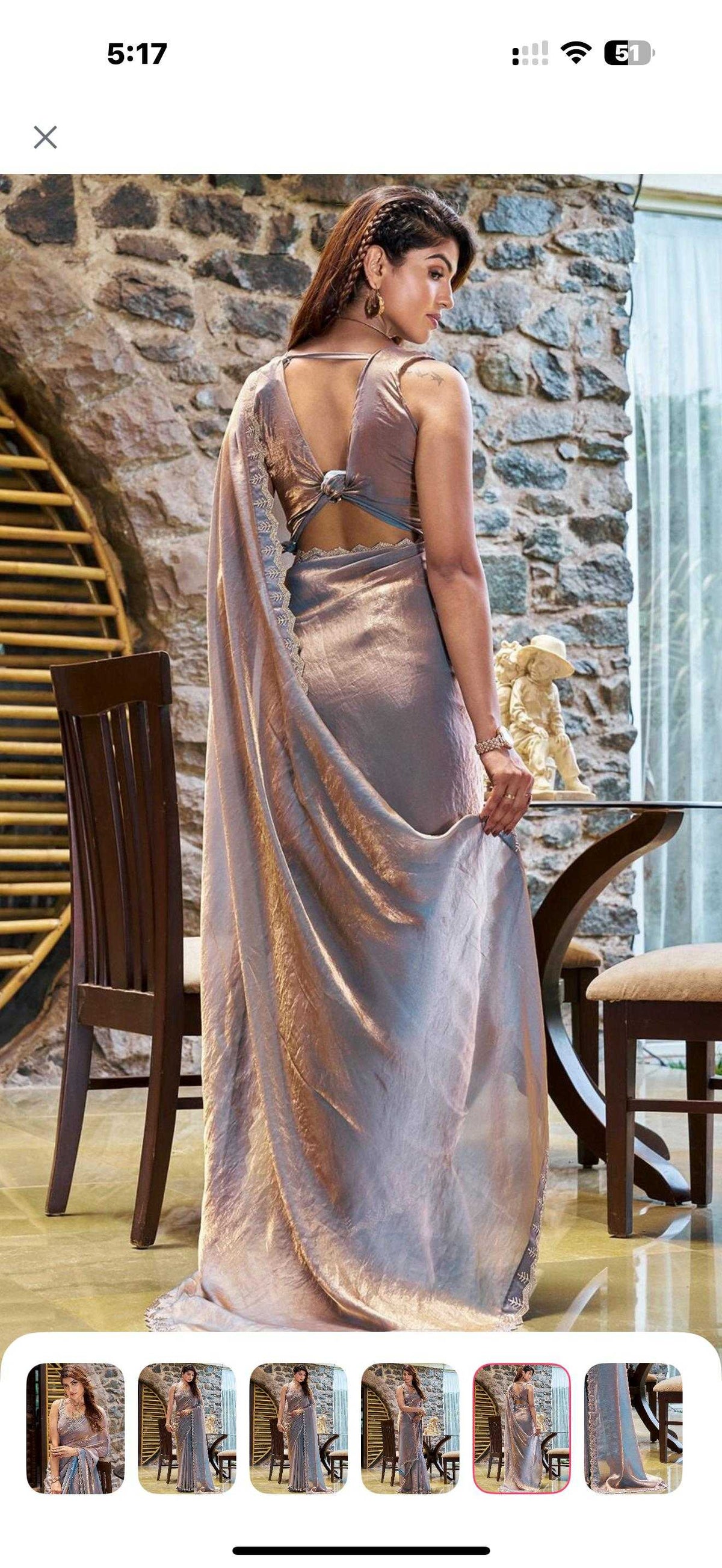 Satin Silk Designer Saree