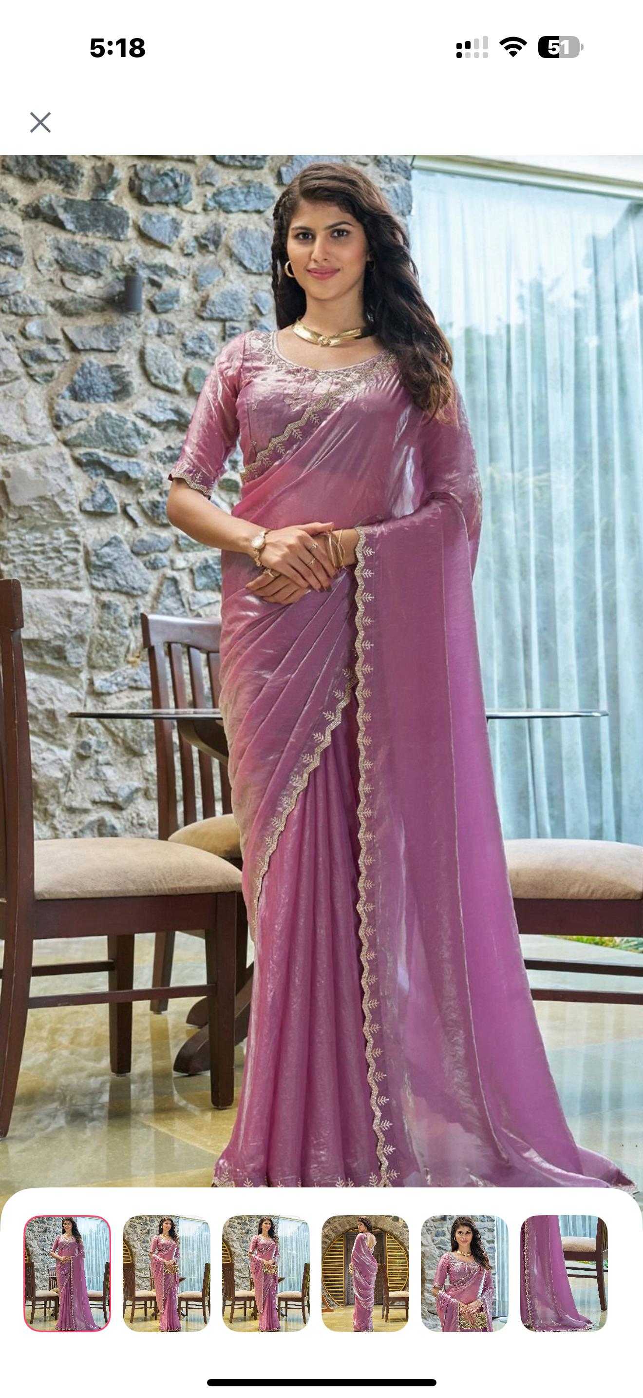 Satin Silk Designer Saree