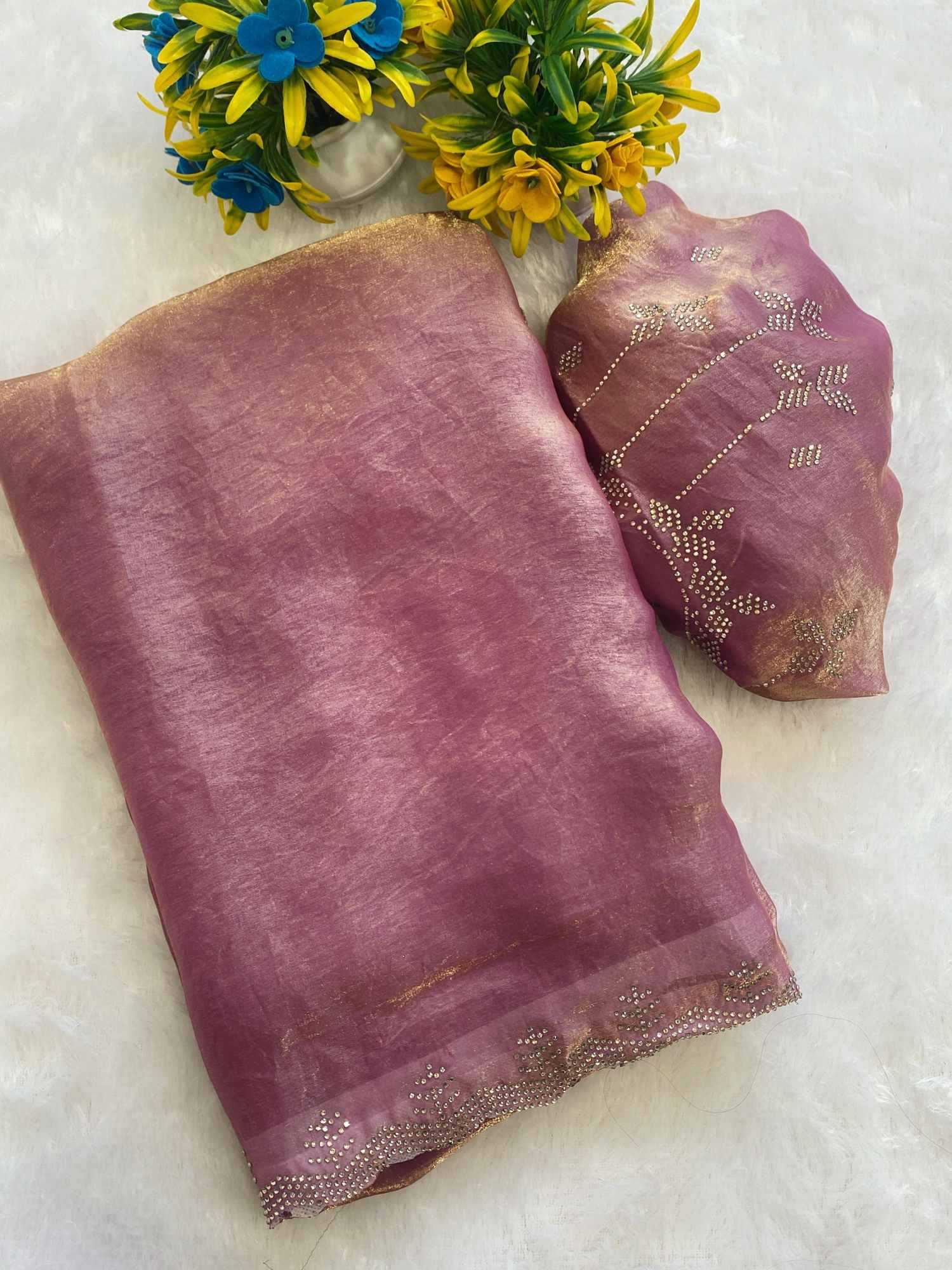 Satin Silk Designer Saree