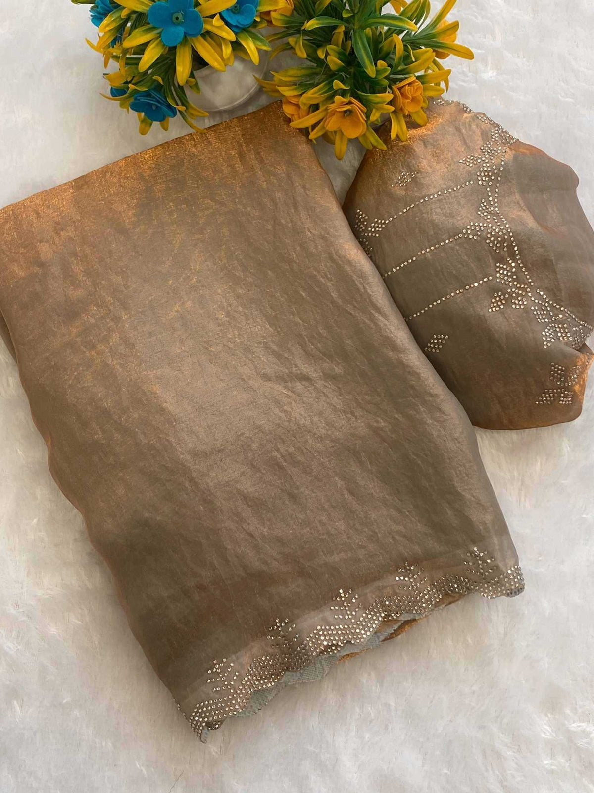 Satin Silk Designer Saree