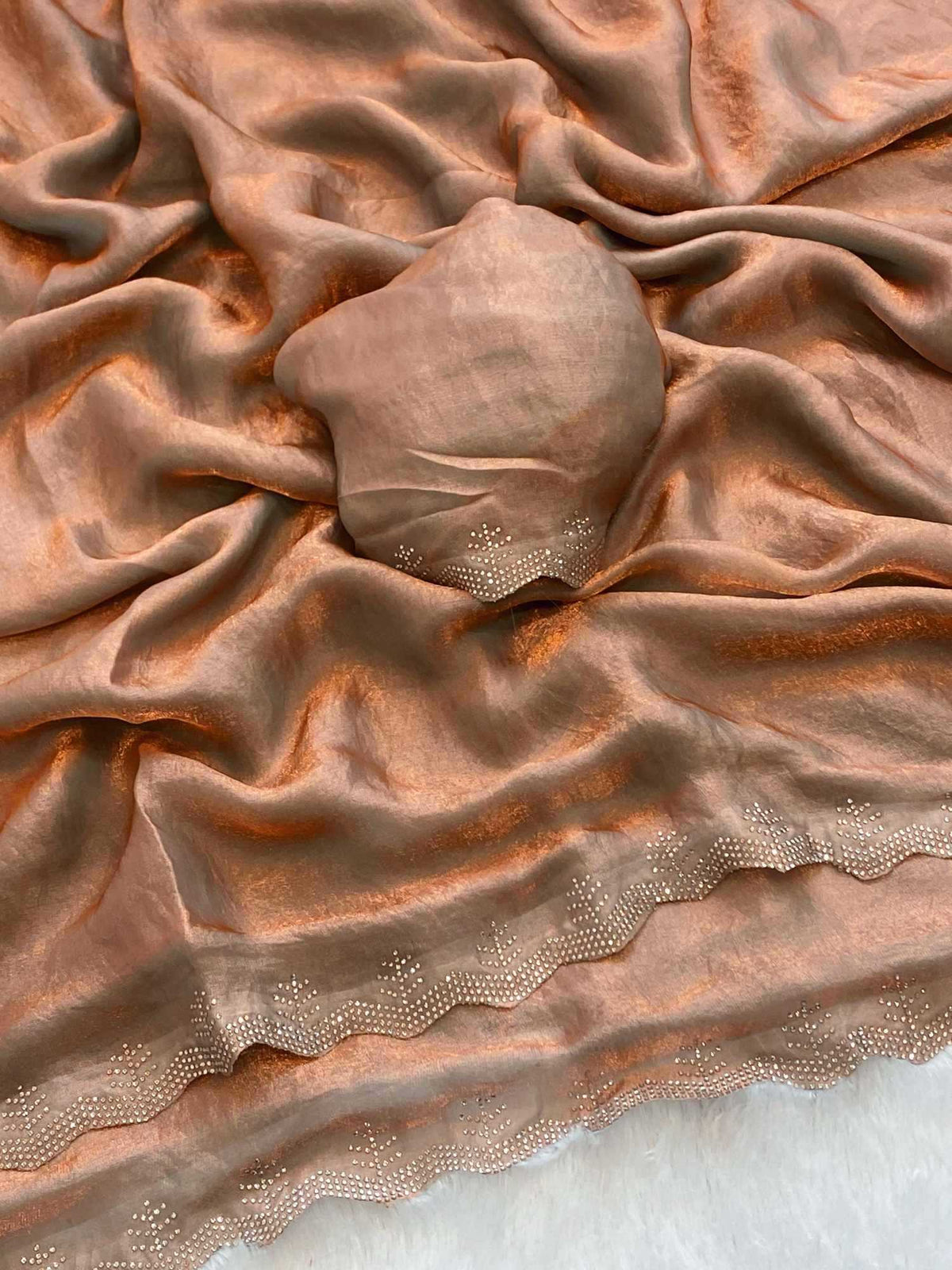 Satin Silk Designer Saree