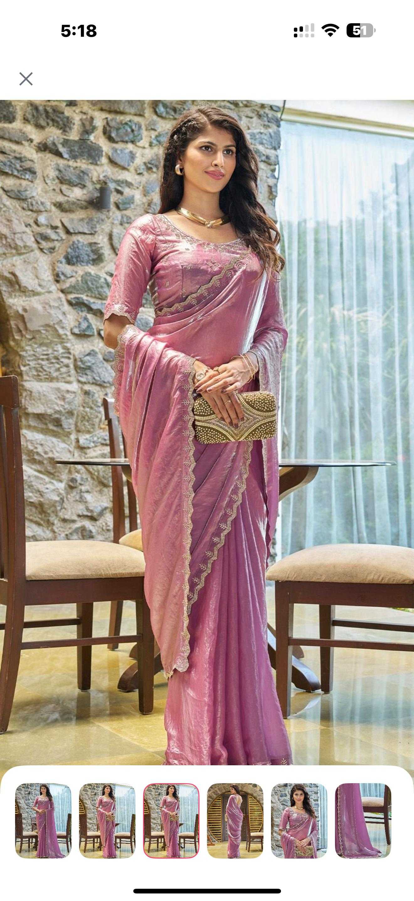 Satin Silk Designer Saree