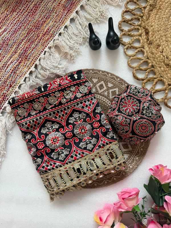 HIT Satin Printed Saree