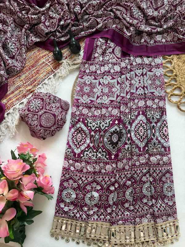 HIT Satin Printed Saree