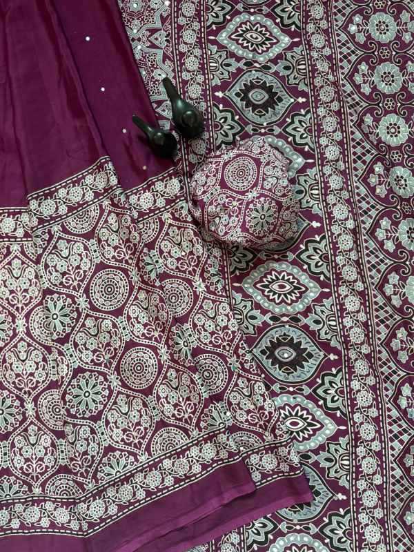 HIT Satin Printed Saree
