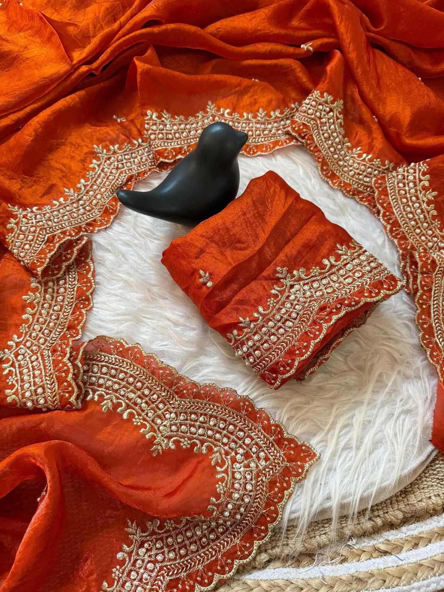 Satin Designer Saree