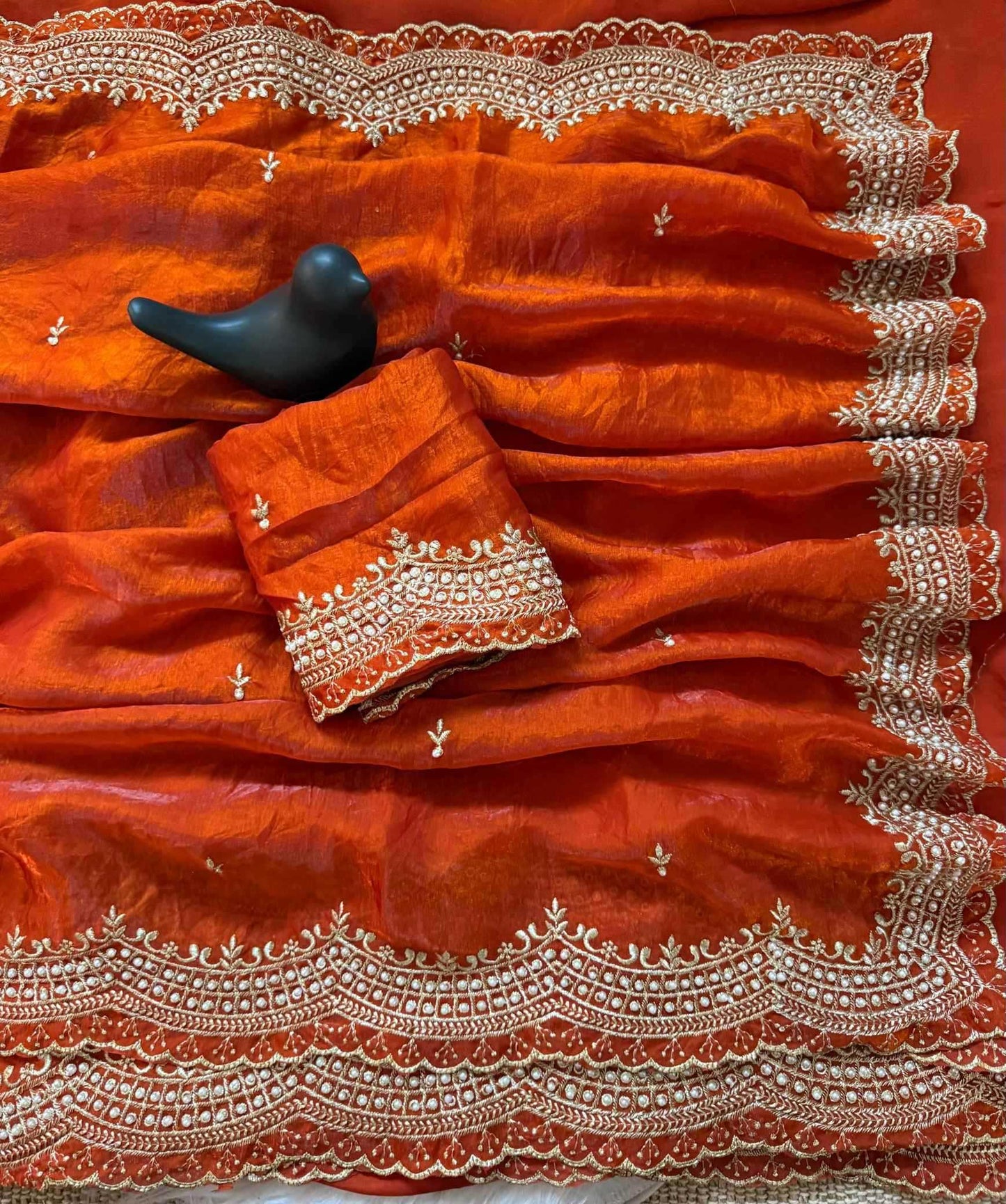 Satin Designer Saree