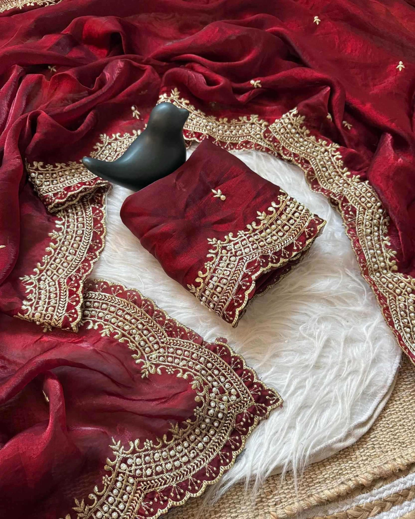 Satin Designer Saree