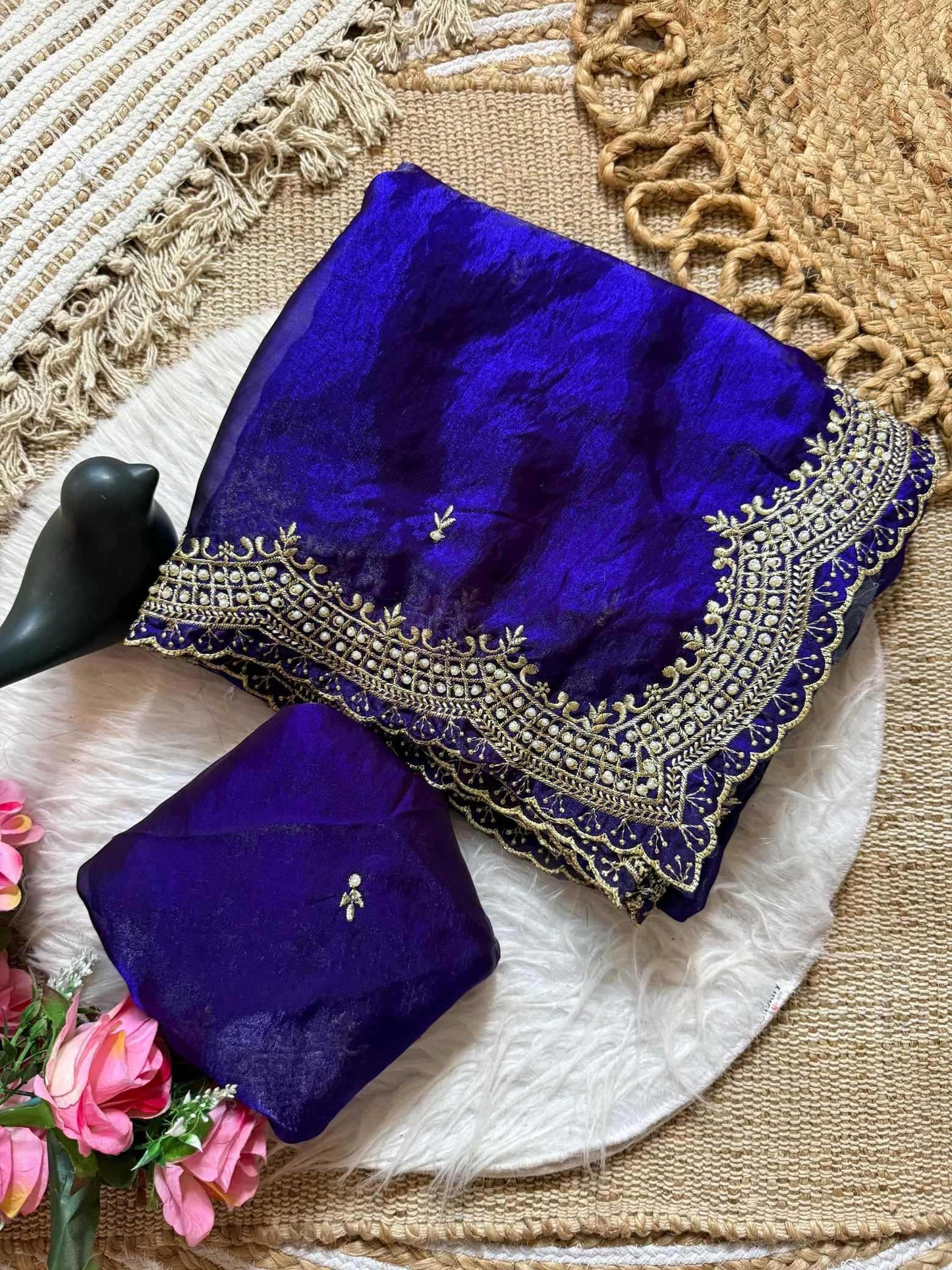 Satin Designer Saree