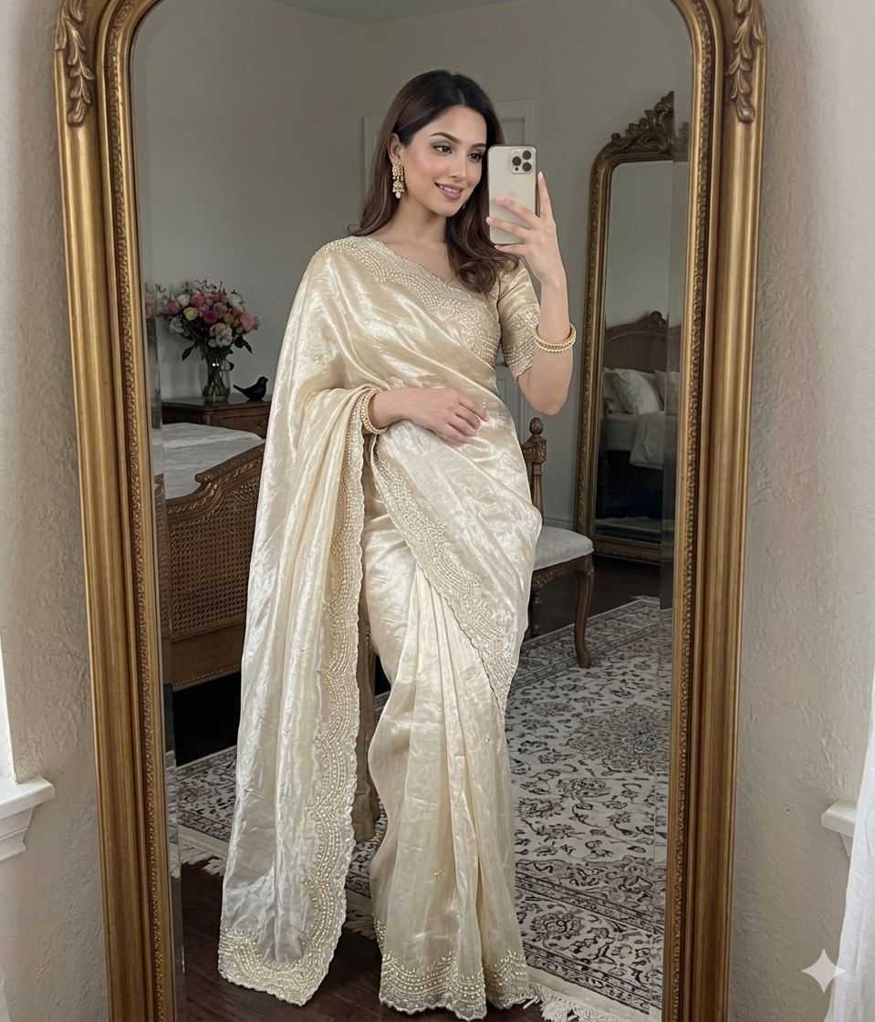 Satin Designer Saree