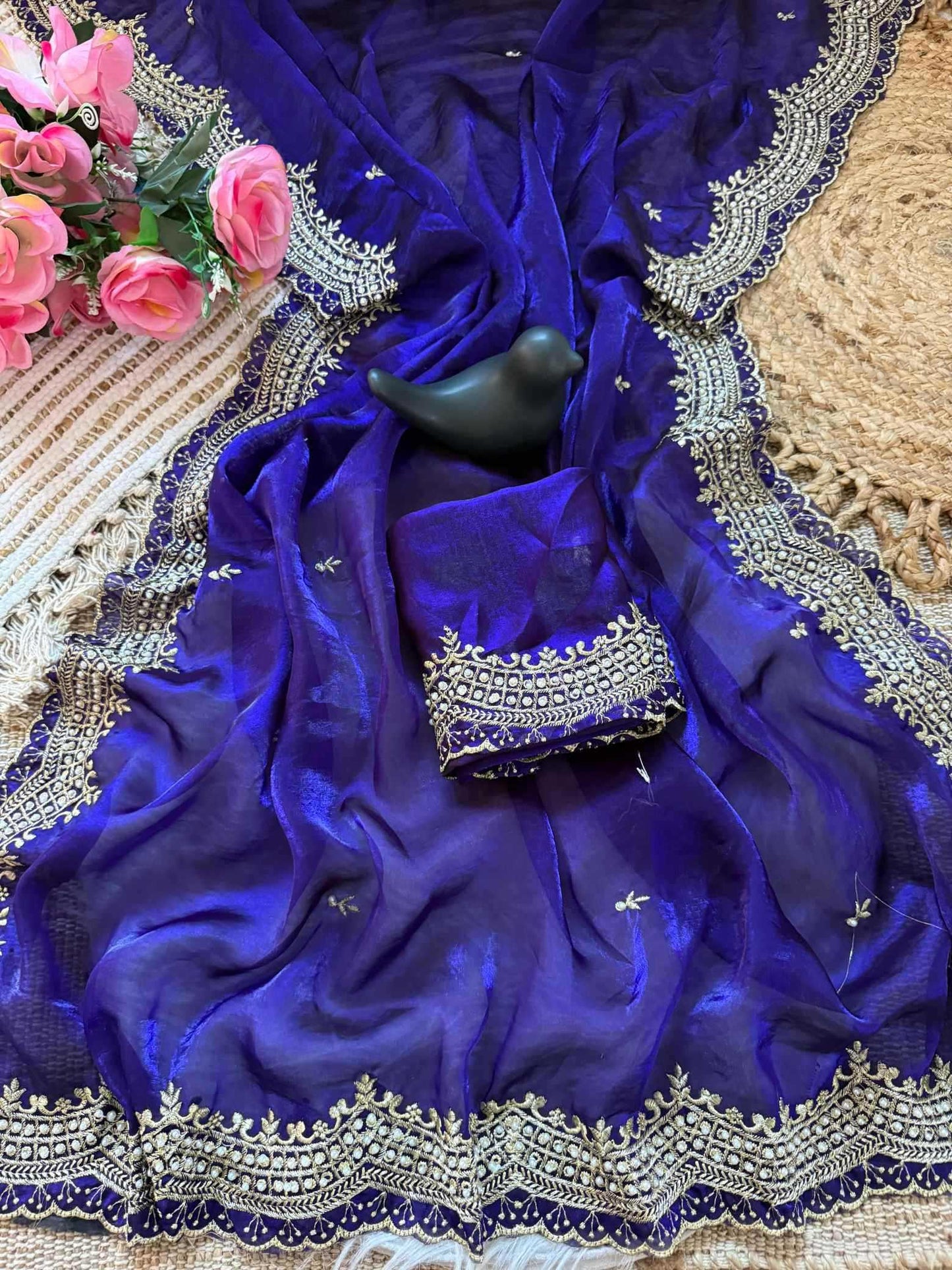 Satin Designer Saree