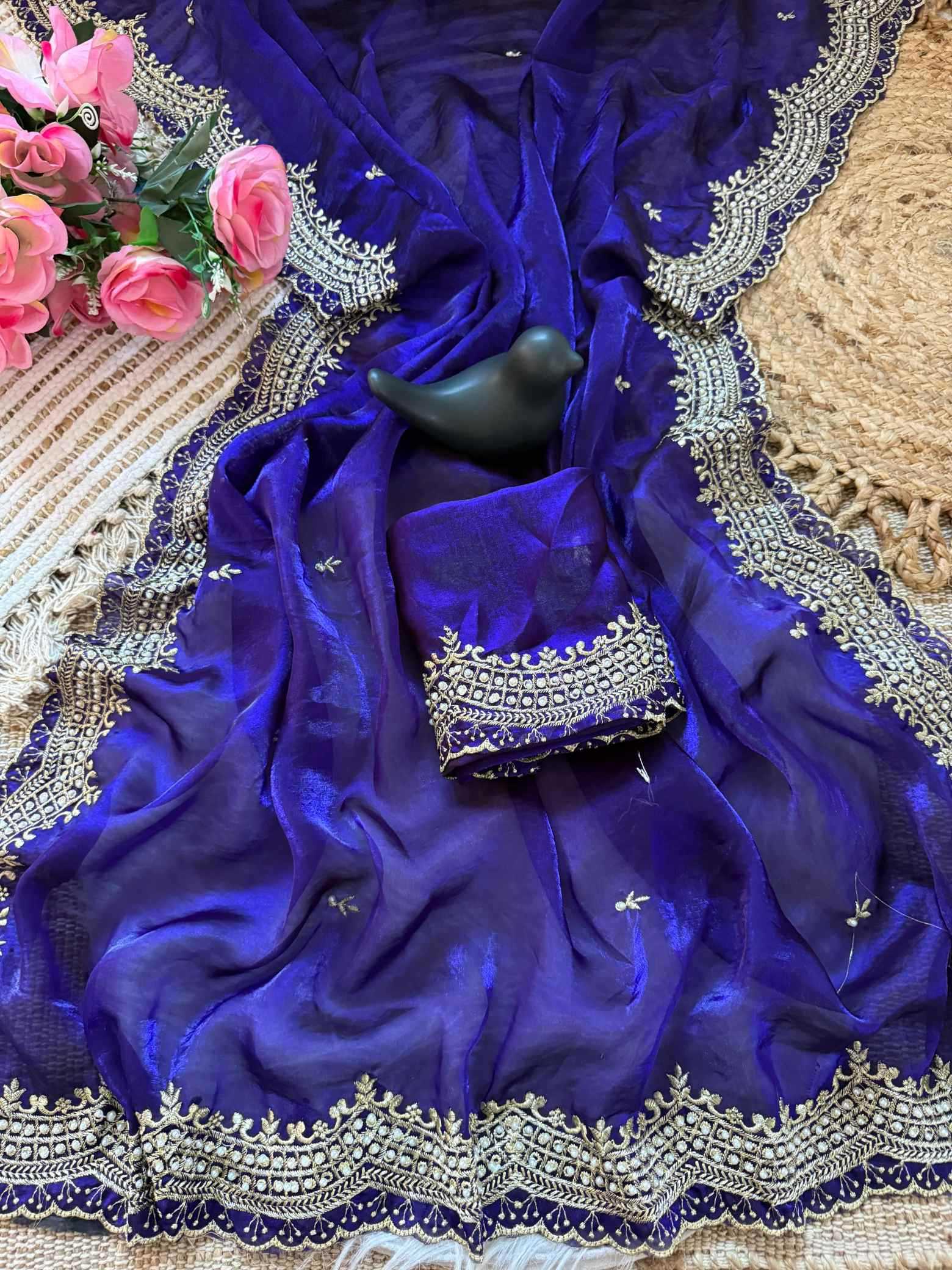 Satin Designer Saree
