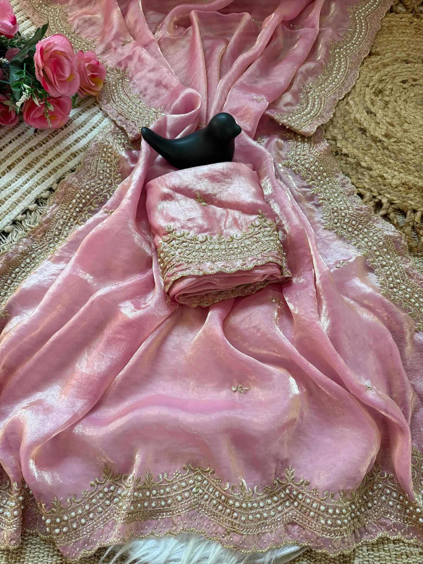 Satin Designer Saree