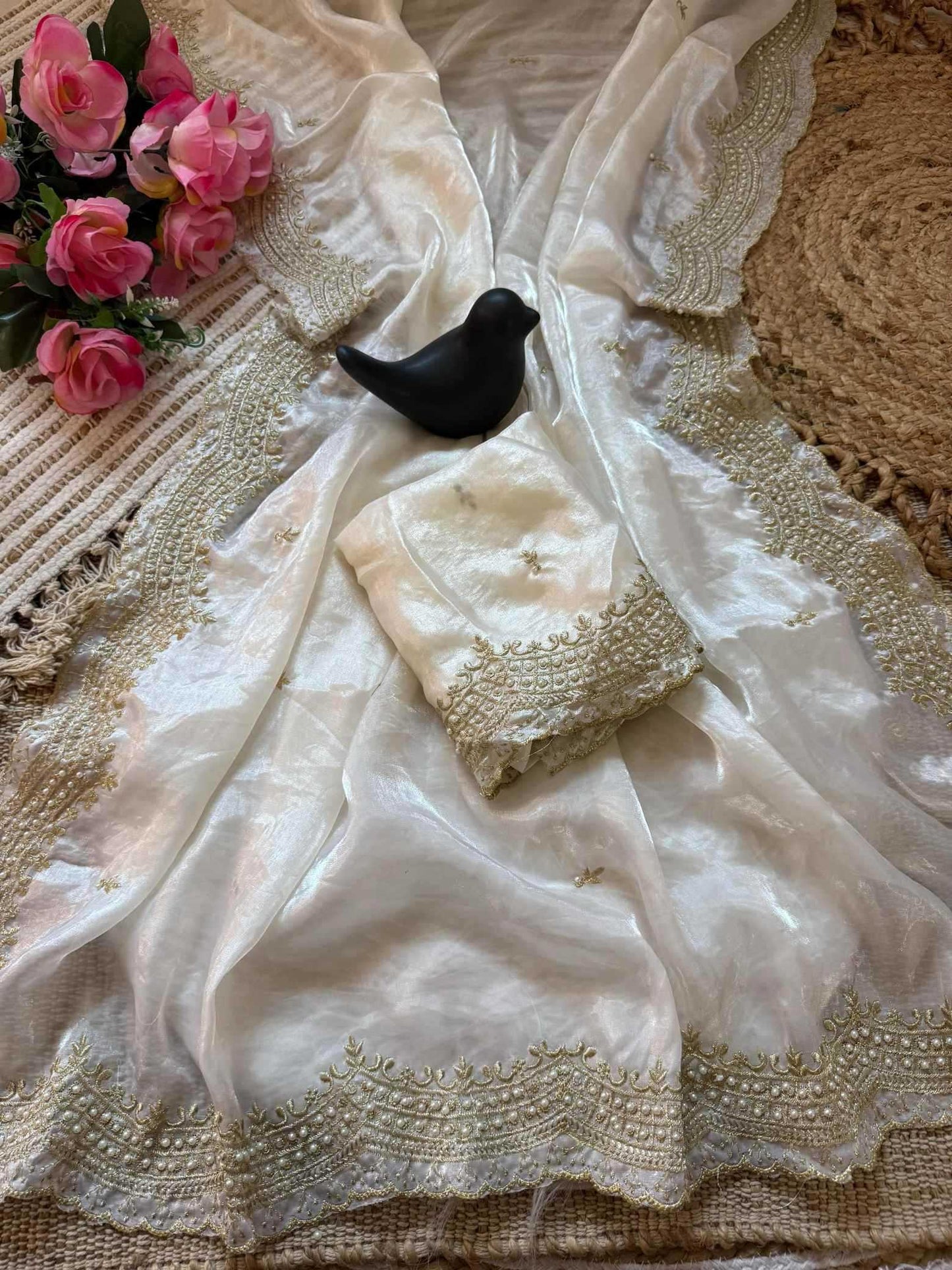 Satin Designer Saree