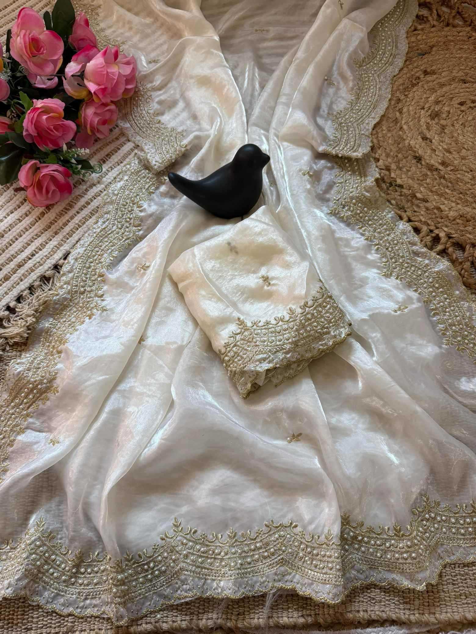 Satin Designer Saree