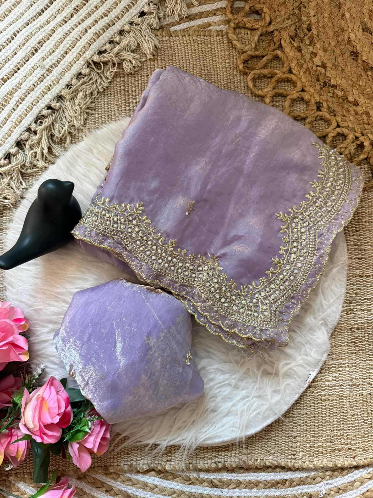Satin Designer Saree
