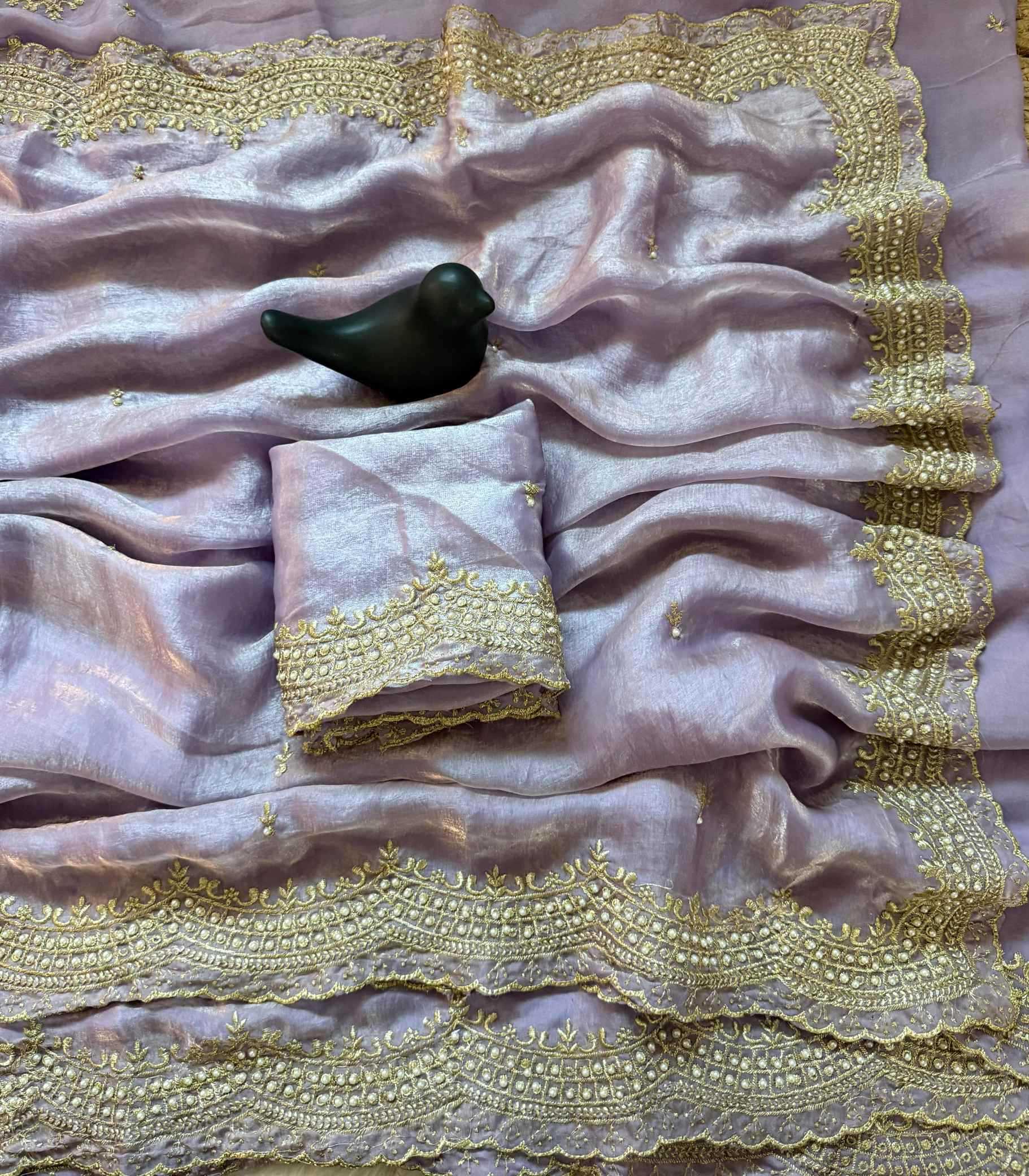 Satin Designer Saree