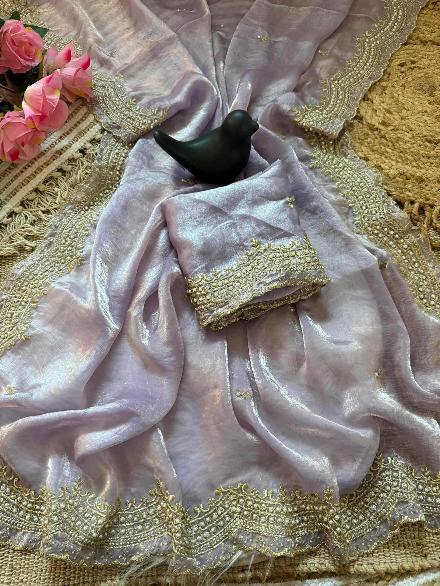 Satin Designer Saree