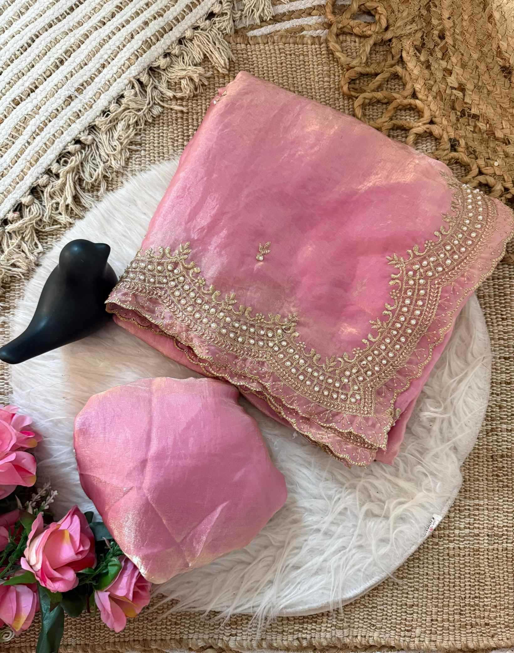 Satin Designer Saree
