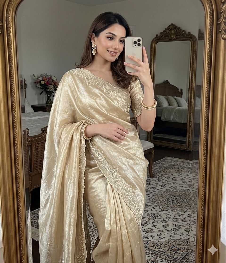 Satin Designer Saree