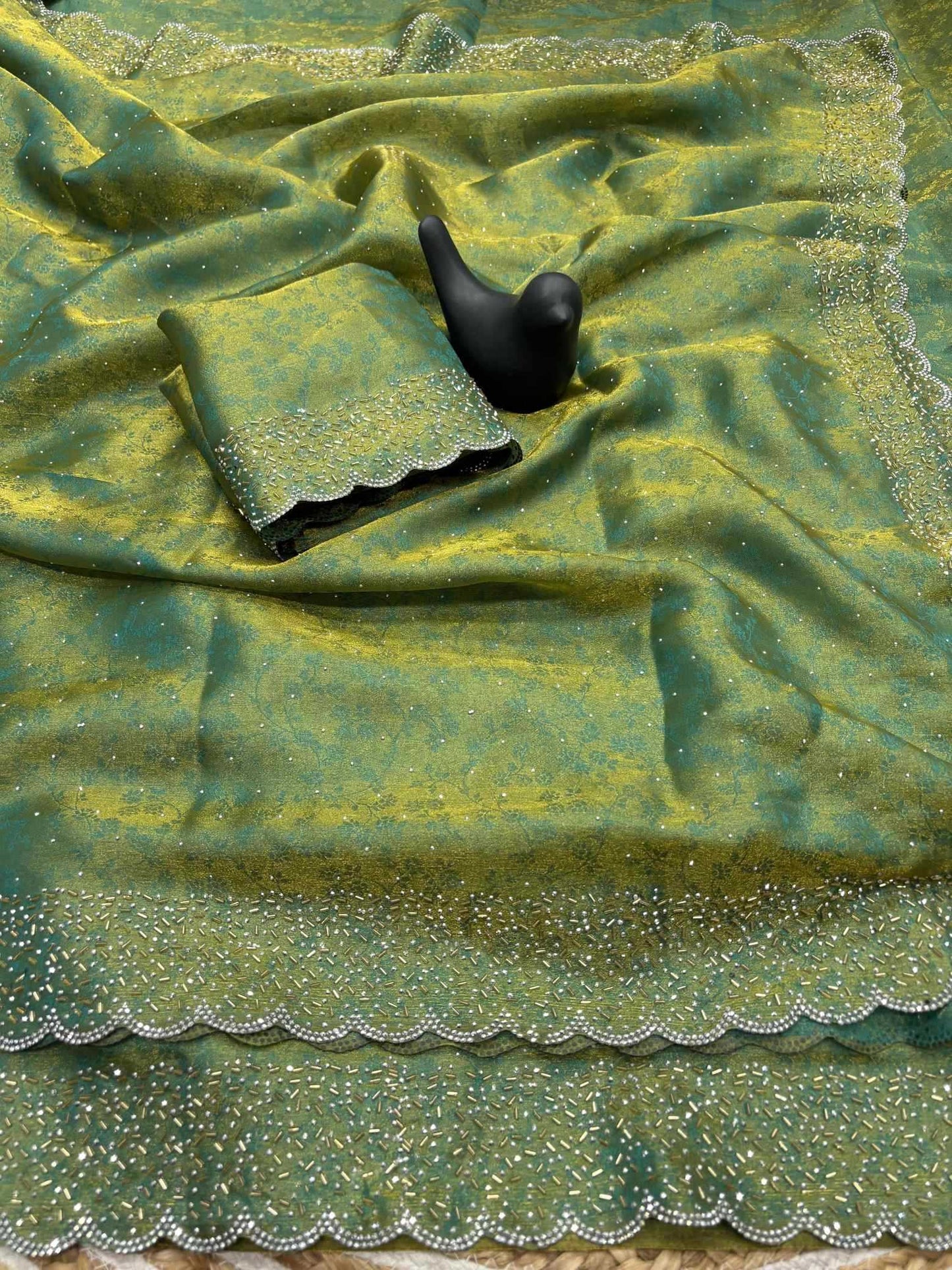 Satin Designer Saree