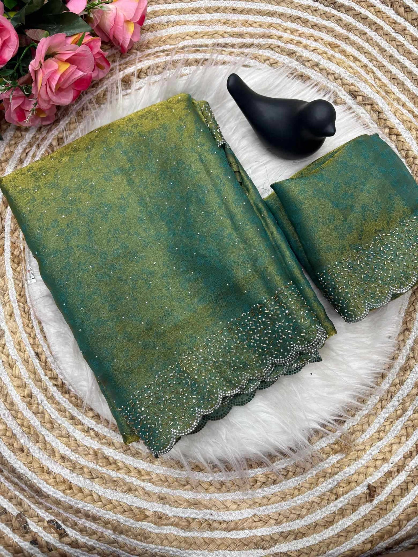 Satin Designer Saree