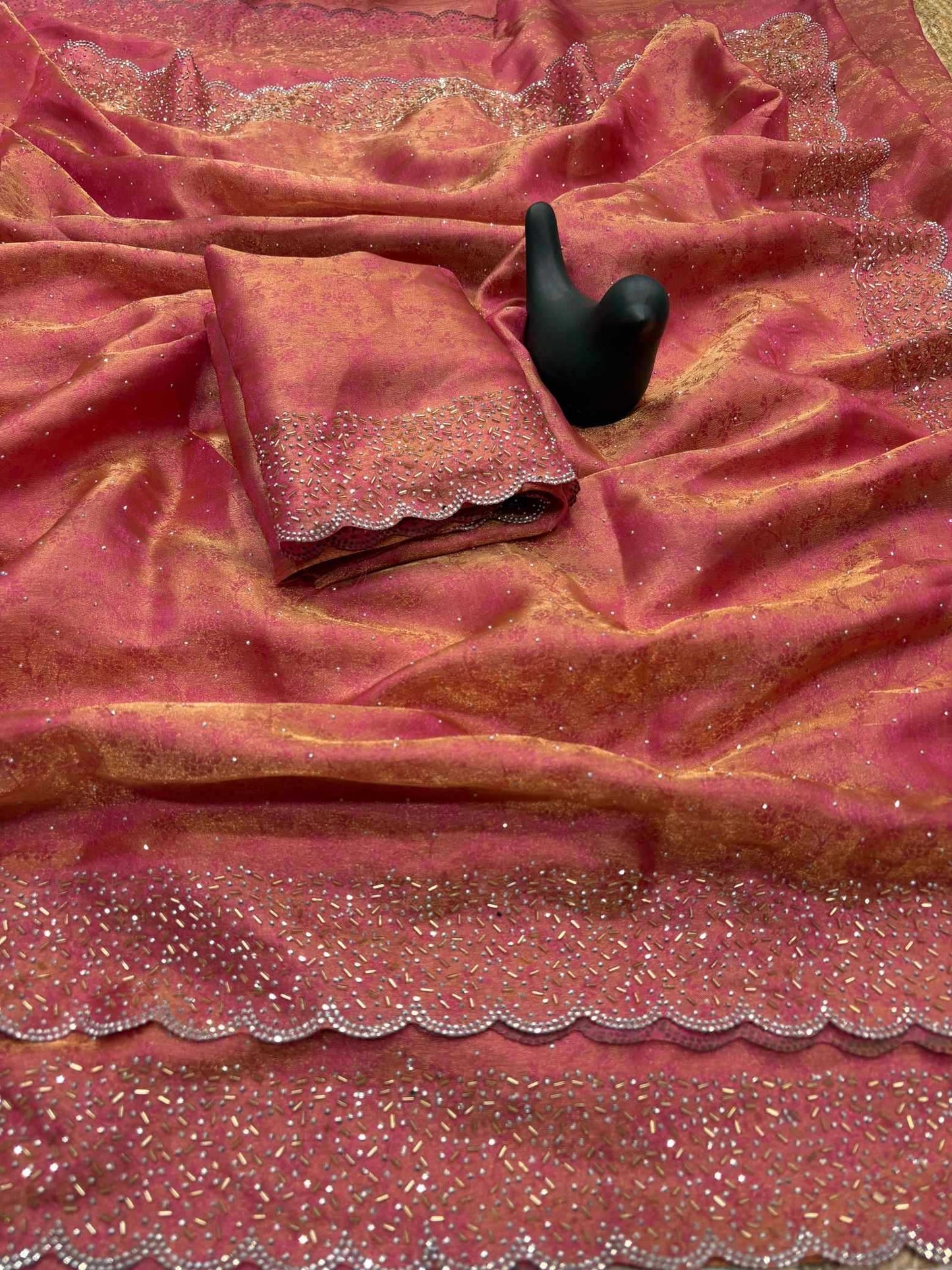 Satin Designer Saree