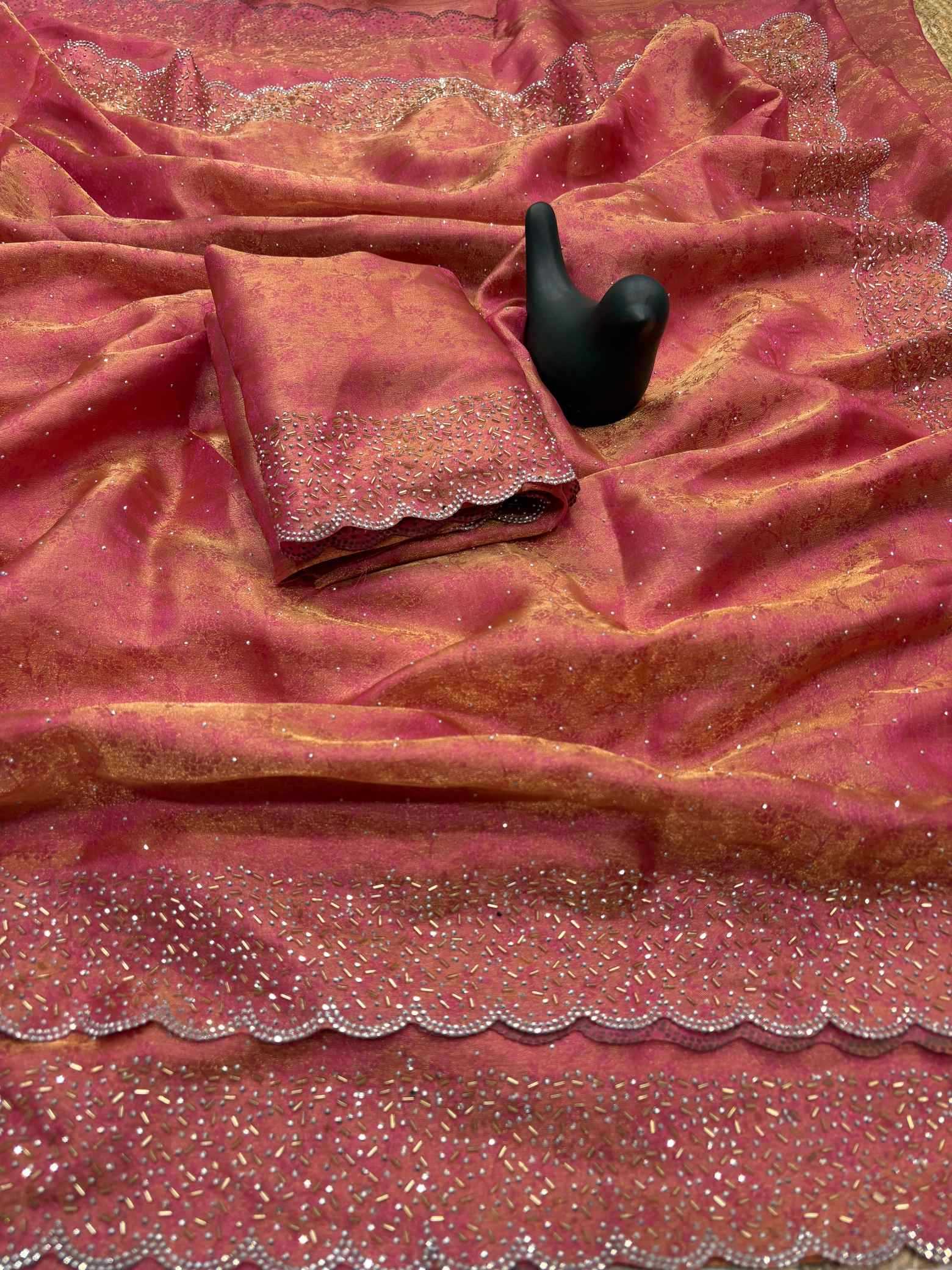 Satin Designer Saree