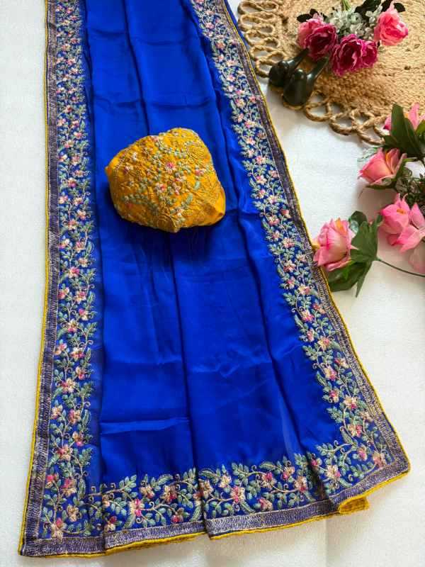 Pallu Rangoli Silk Designer Saree