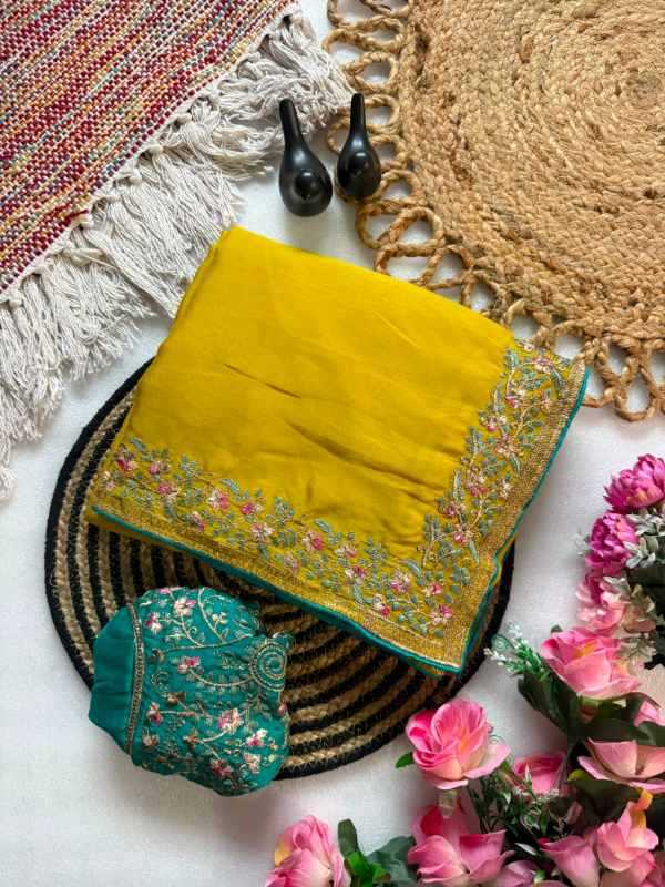Pallu Rangoli Silk Designer Saree