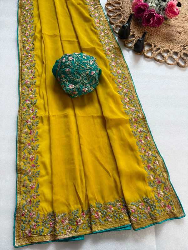 Pallu Rangoli Silk Designer Saree