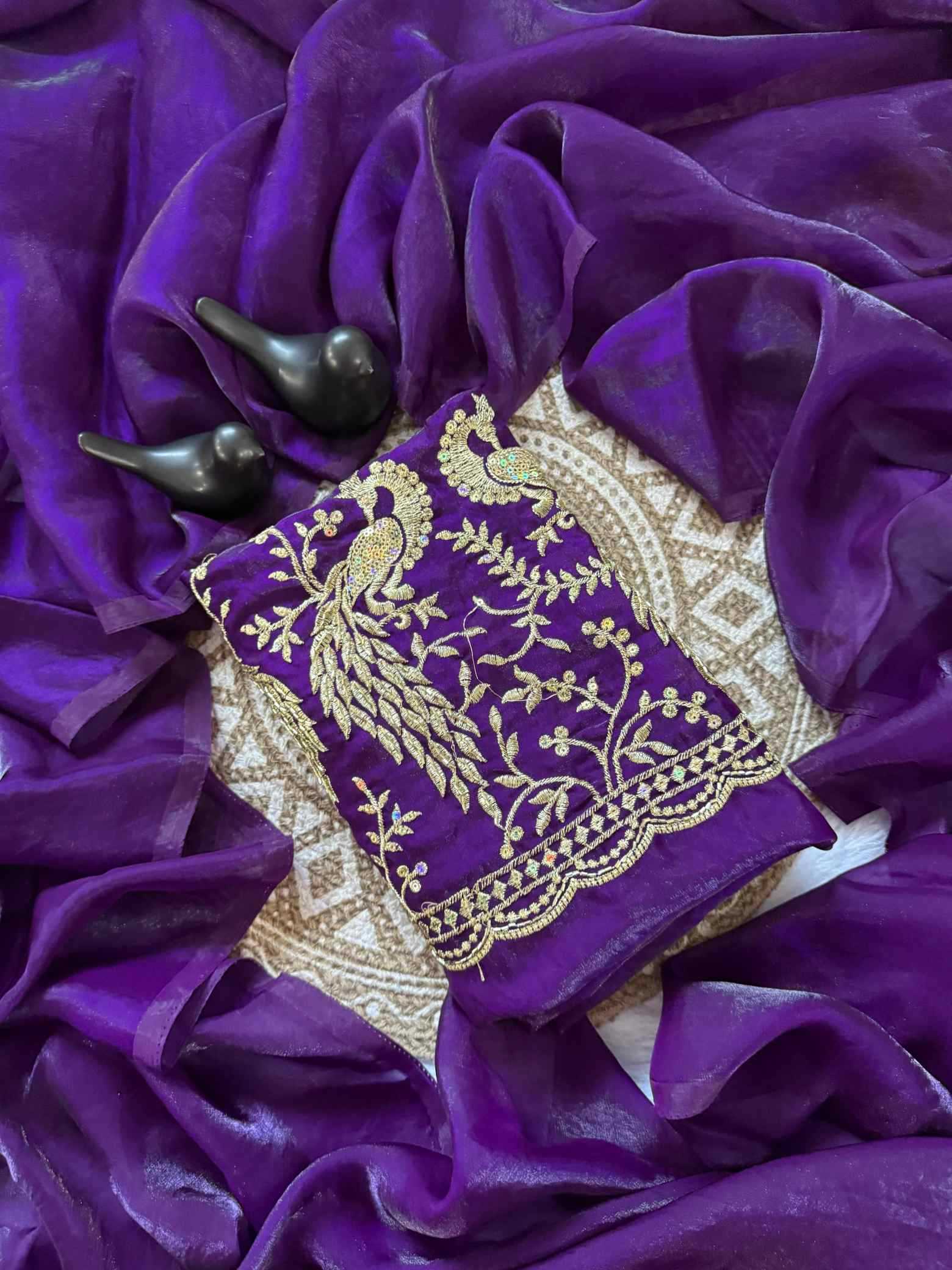 Satin Designer Saree