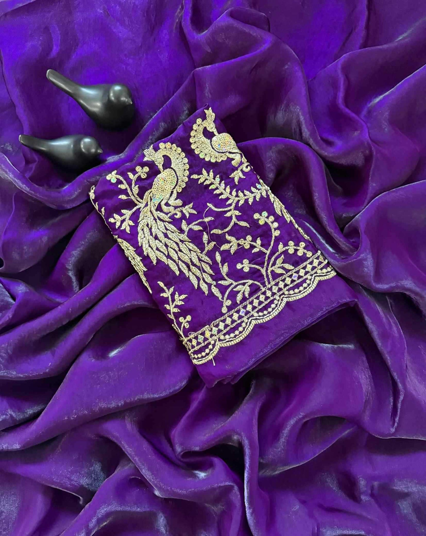Satin Designer Saree