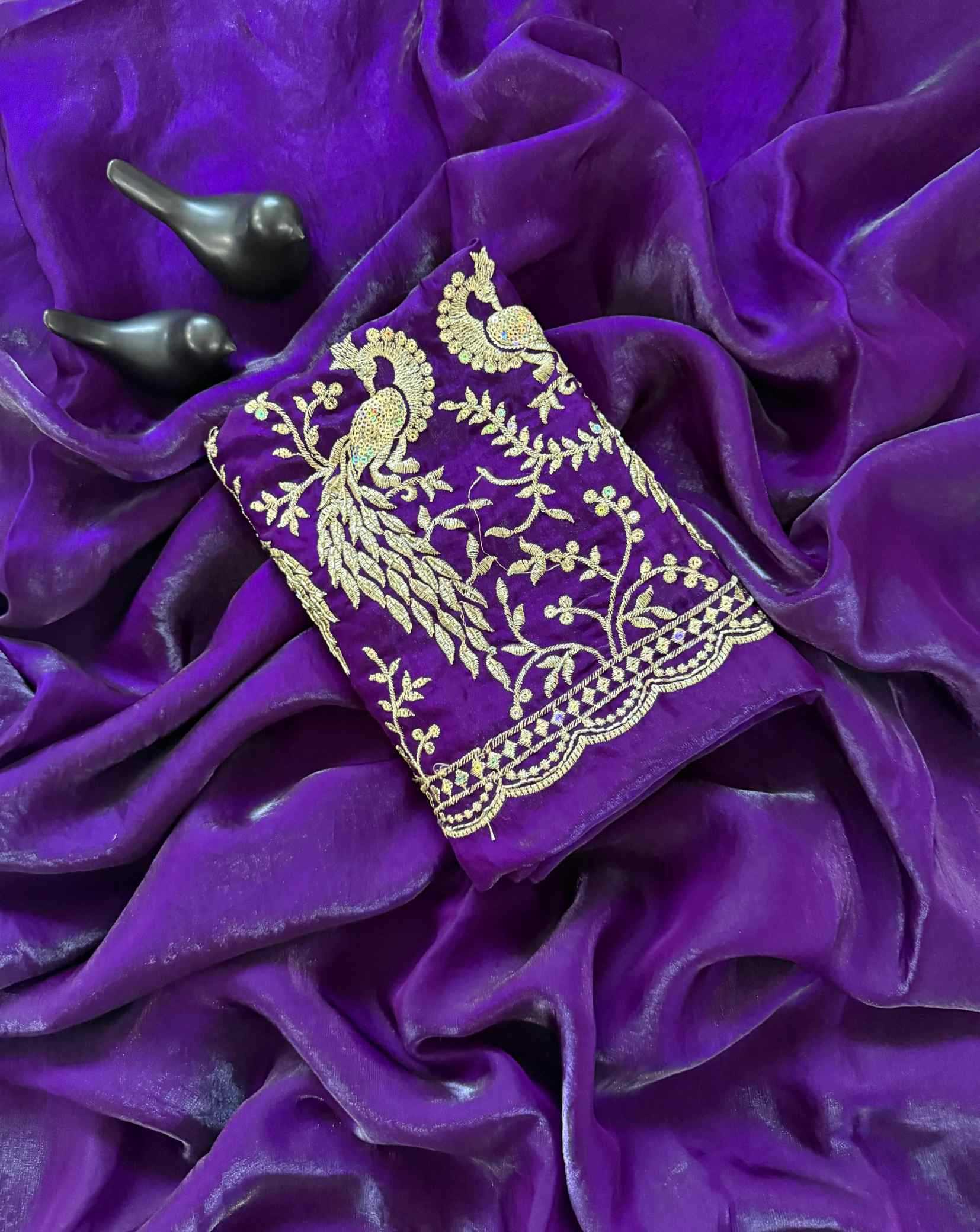 Satin Designer Saree