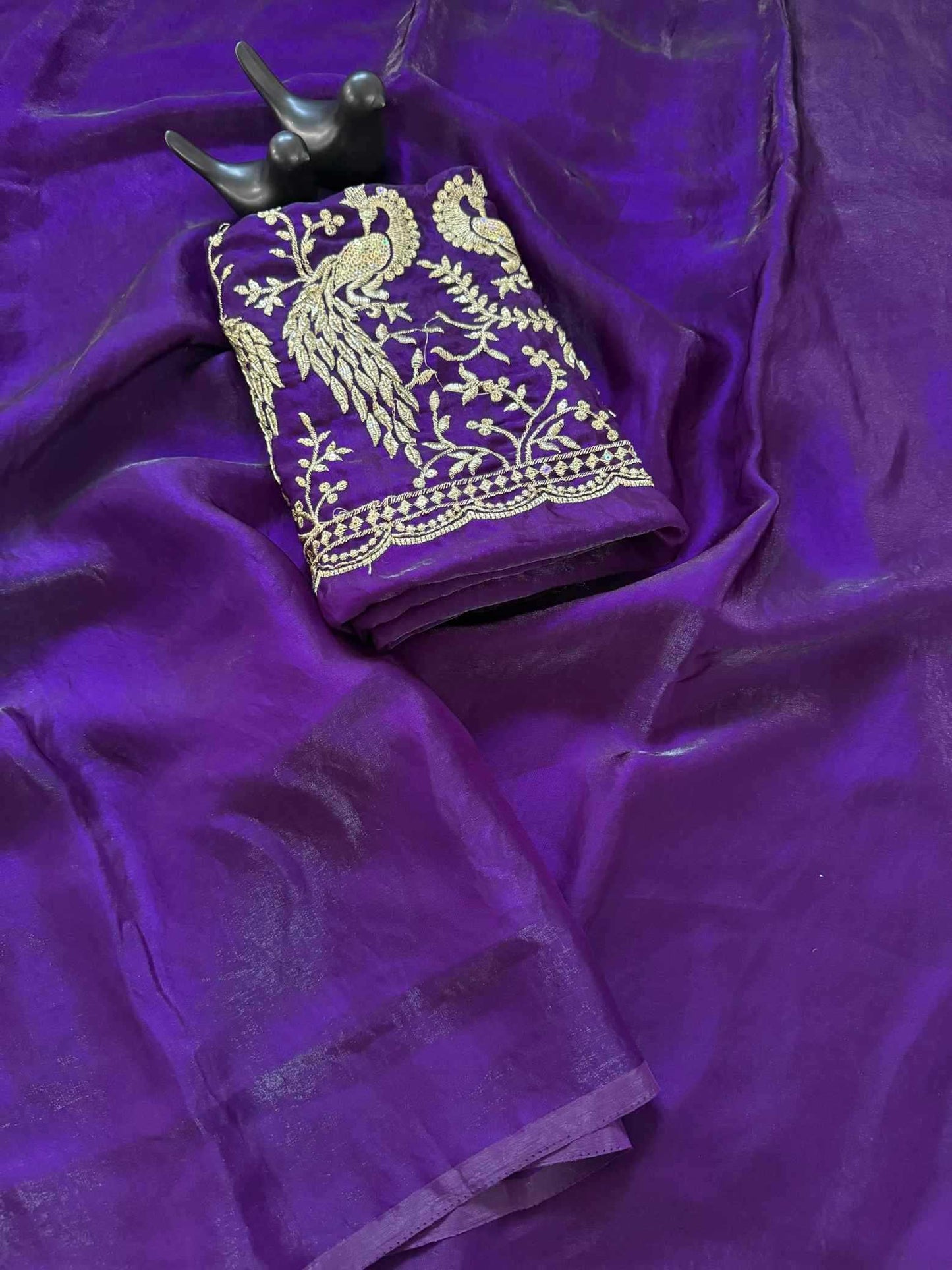 Satin Designer Saree