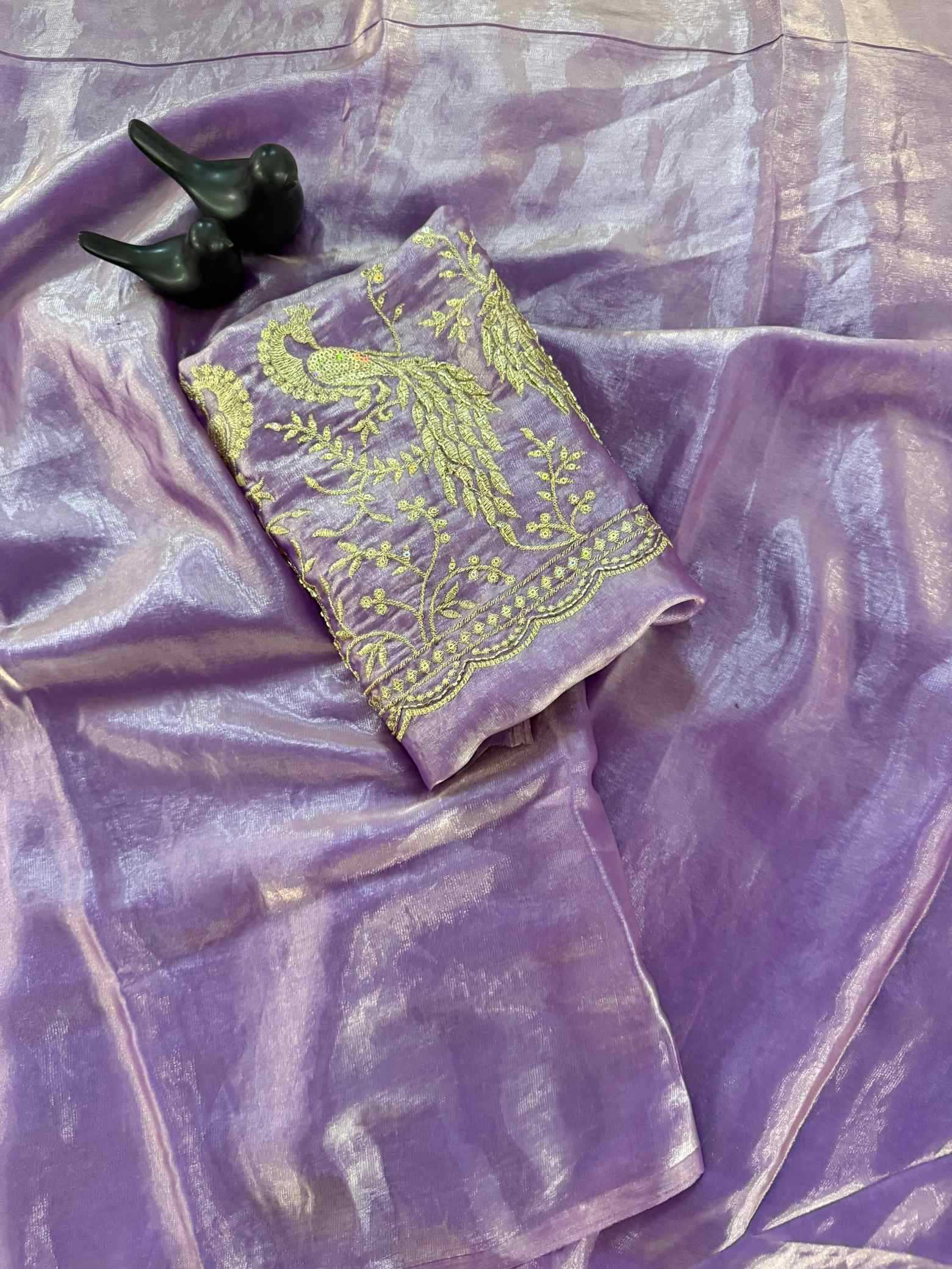 Satin Designer Saree