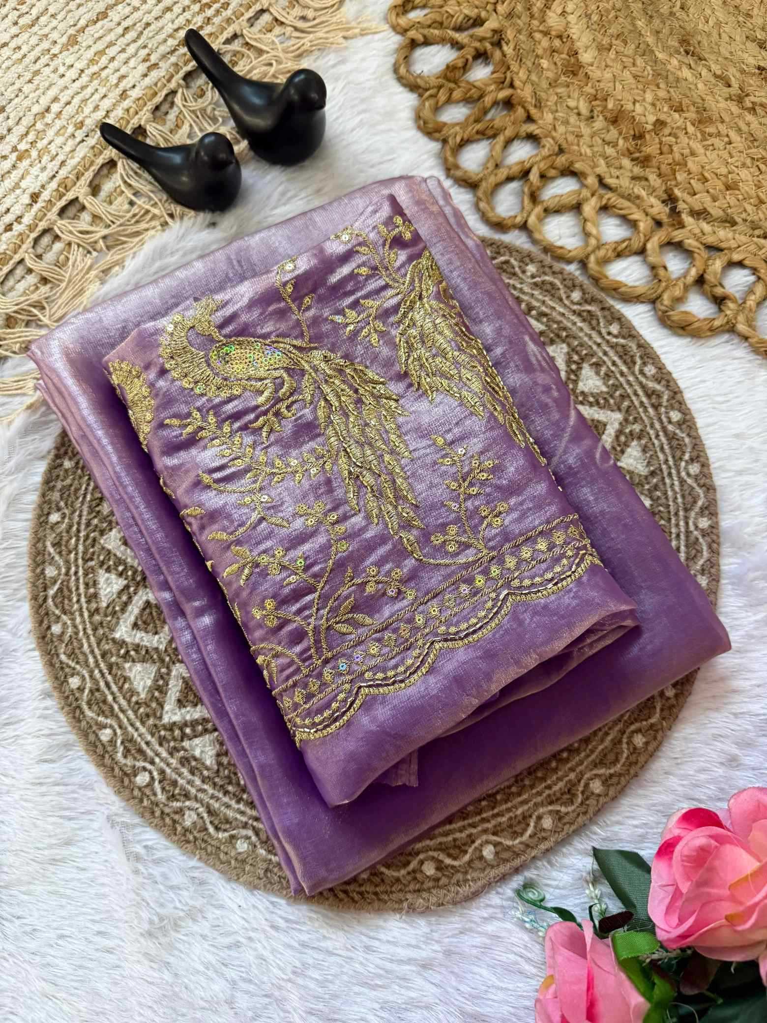 Satin Designer Saree