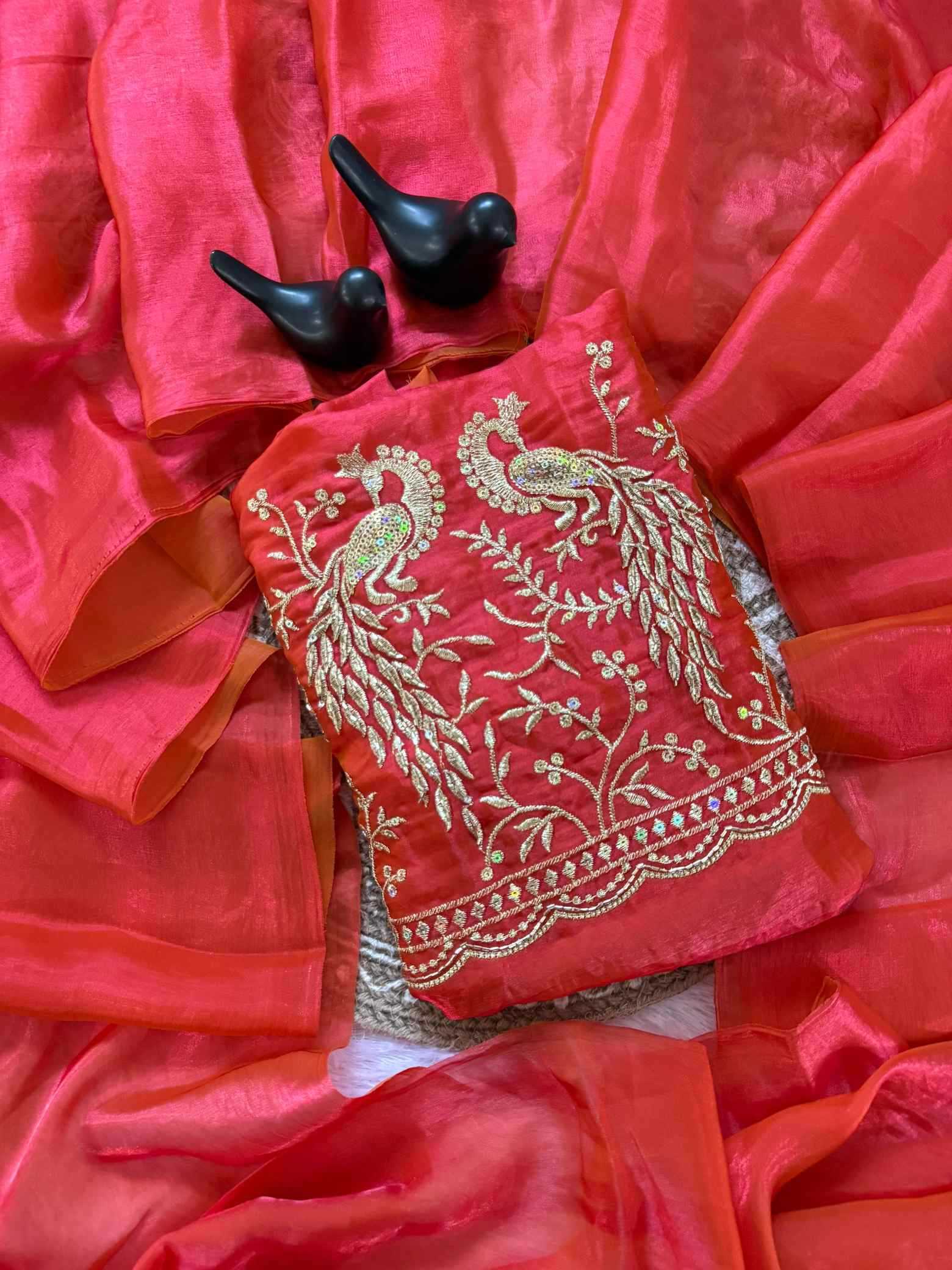 Satin Designer Saree