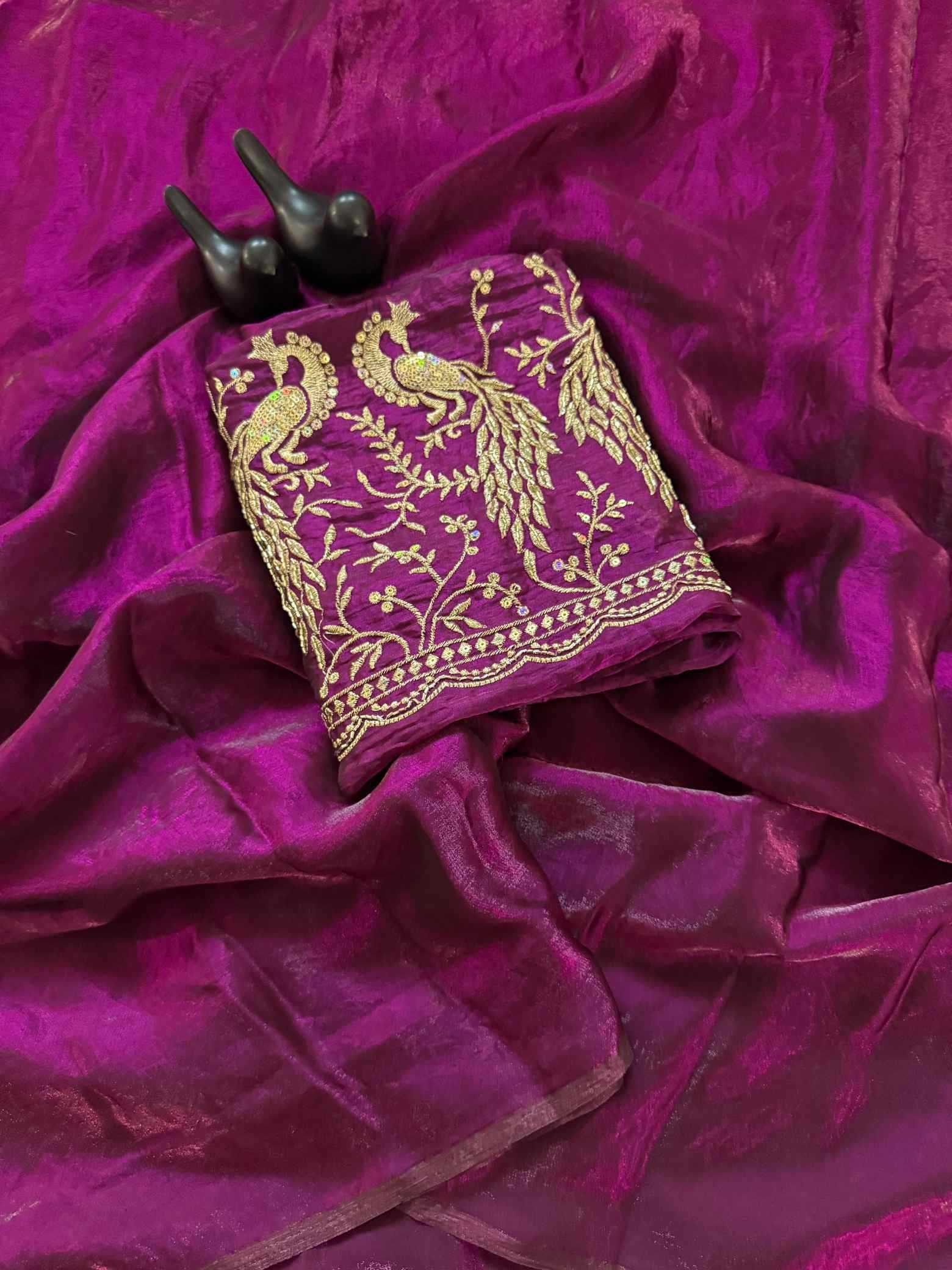 Satin Designer Saree