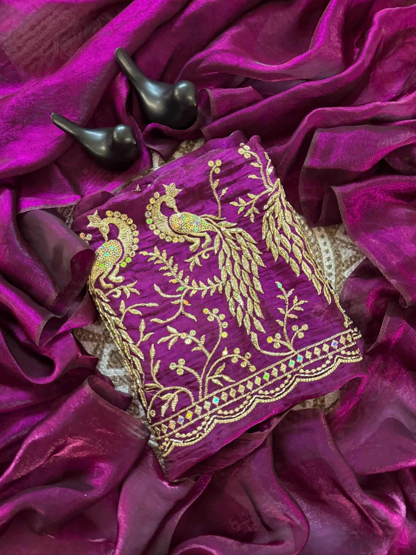 Satin Designer Saree
