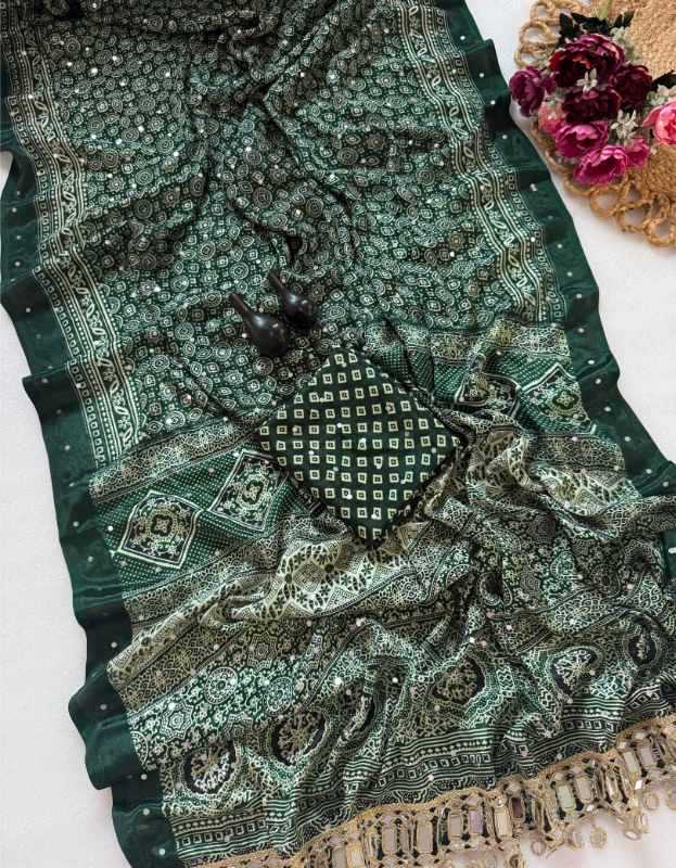 Bandhani Silk Printed Saree