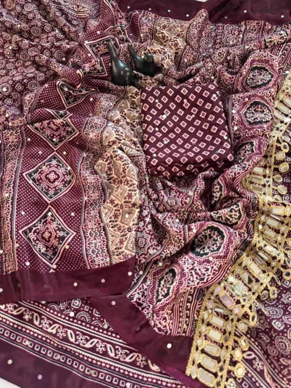 Bandhani Silk Printed Saree