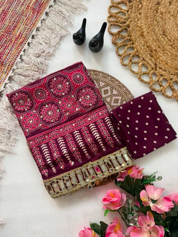 Pure Satin Printed Saree