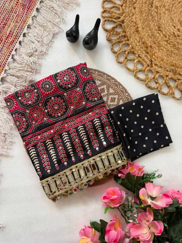 Pure Satin Printed Saree