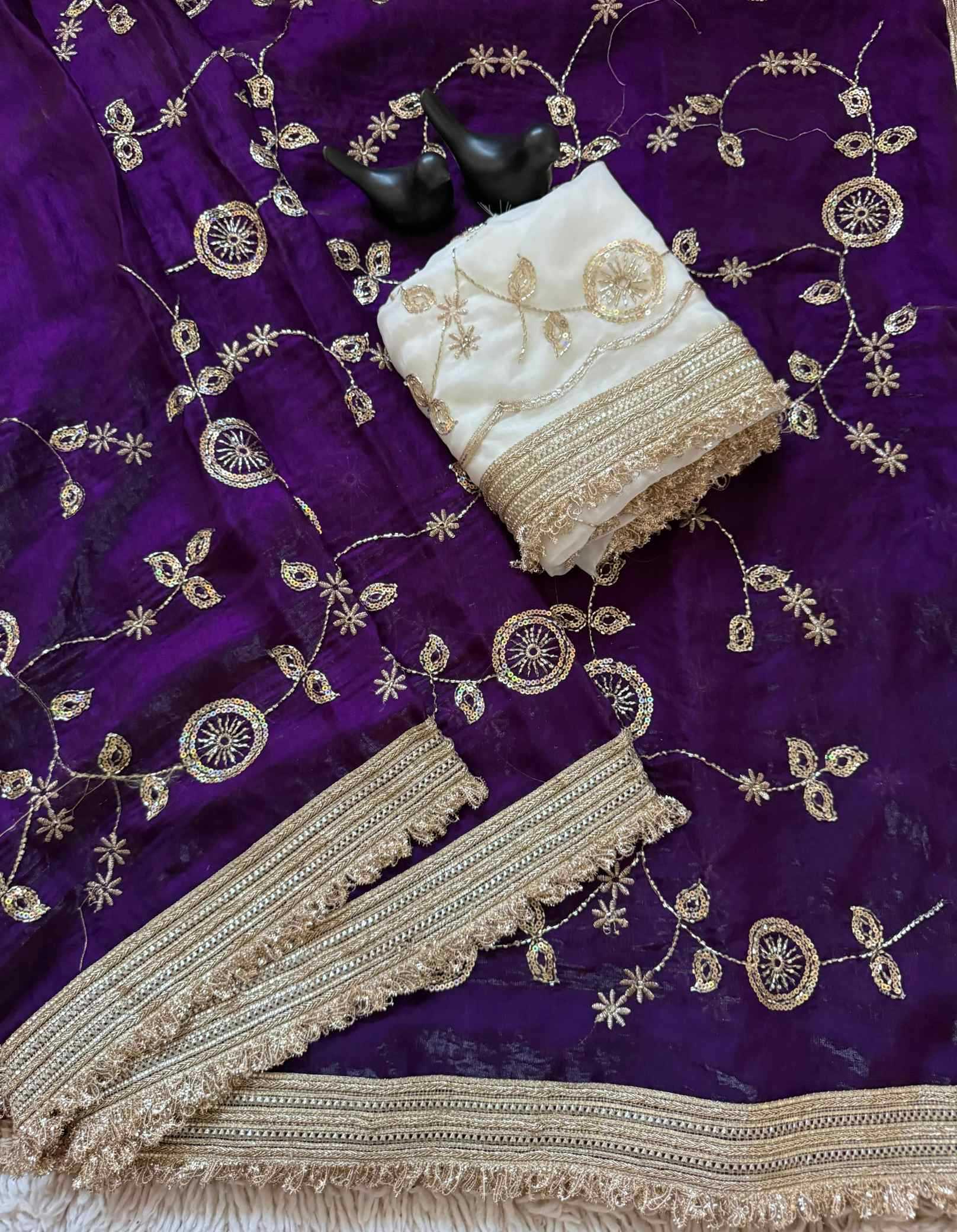 Satin Party Wear Saree